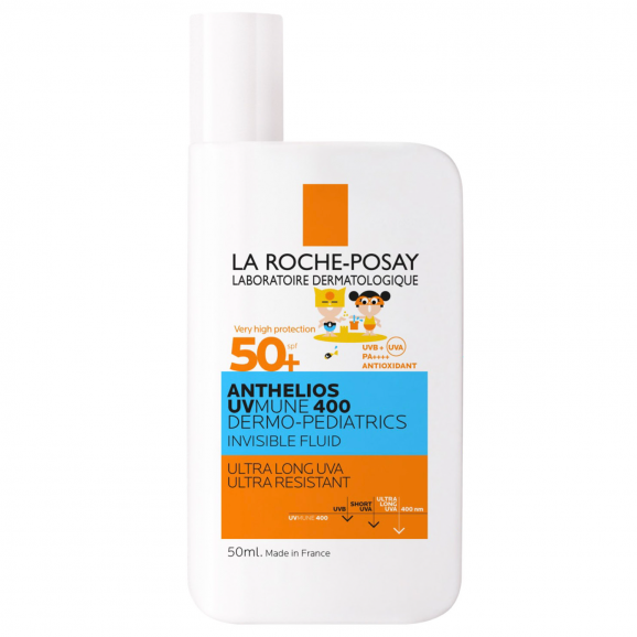 La Roche-Posay Anthelios UVMune 400 Dermo-Pediatrics, fluid ochronny do twarzy dla dzieci, SPF 50+, 50 m La Roche-Posay Anthelios UVMune 400 Dermo-Pediatrics, fluid ochronny do twarzy dla dzieci, SPF 50+, 50 m - zdjęcie produktu