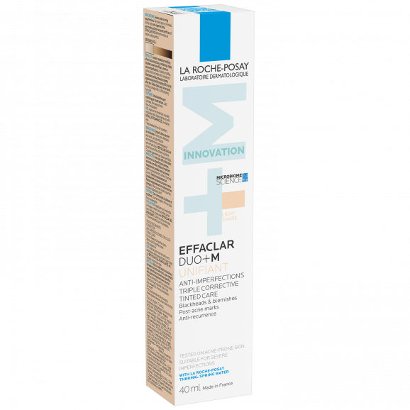 La Roche-Posay Effaclar Duo+M Unifiant, tonujący krem zwalczający niedoskonałości, odcień jasny, 40 ml - zdjęcie produktu