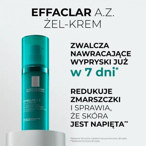 La Roche-Posay Effaclar A.Z., żel-krem o podwójnym działaniu, skóra z trądzikiem i zmarszczkami, 40 m La Roche-Posay Effaclar A.Z., żel-krem o podwójnym działaniu, skóra z trądzikiem i zmarszczkami, 40 m - zdjęcie produktu