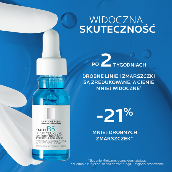 La Roche-Posay Hyalu B5, przeciwzmarszczkowe serum do skóry okolic oczu, 15 ml - zdjęcie produktu