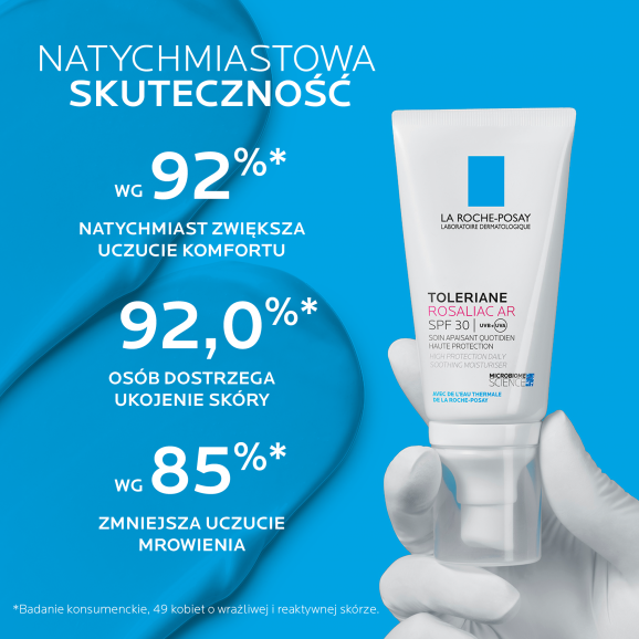 La Roche-Posay Toleriane Rosaliac AR, kojący ochronny krem nawilżający, SPF 30 (50 ml) - zdjęcie produktu