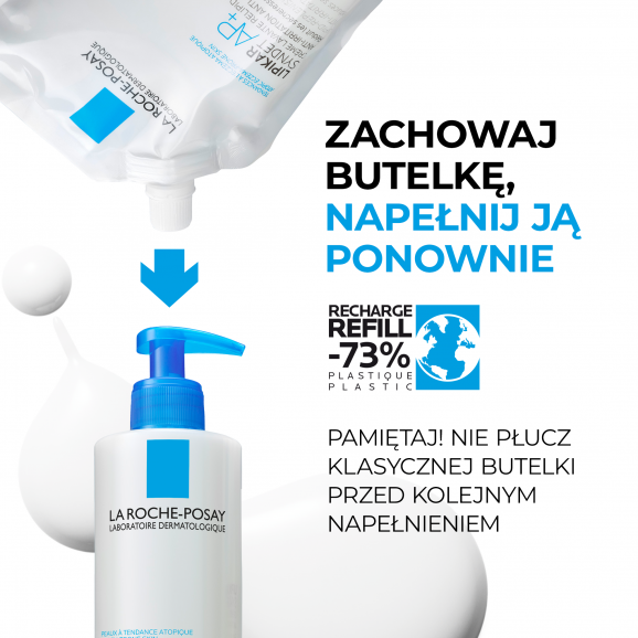La Roche-Posay Lipikar Syndet AP+ Krem myjący do ciała uzupełniający poziom lipidów 400ml Refill La Roche-Posay Lipikar Syndet AP+ Krem myjący do ciała uzupełniający poziom lipidów 400ml Refill - zdjęcie produktu
