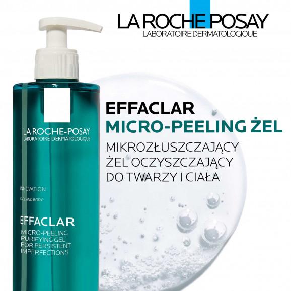 La Roche-Posay Effaclar Micro-Peeling Żel – mikrozłuszczający oczyszczający peeling żel do twarzy i ciała (400 ml) La Roche-Posay Effaclar Micro-Peeling Żel – mikrozłuszczający oczyszczający peeling żel do twarzy i ciała (400 ml) - zdjęcie produktu