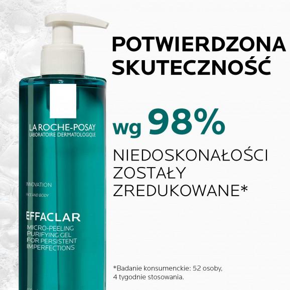 La Roche-Posay Effaclar Micro-Peeling Żel – mikrozłuszczający oczyszczający peeling żel do twarzy i ciała (400 ml) La Roche-Posay Effaclar Micro-Peeling Żel – mikrozłuszczający oczyszczający peeling żel do twarzy i ciała (400 ml) - zdjęcie produktu