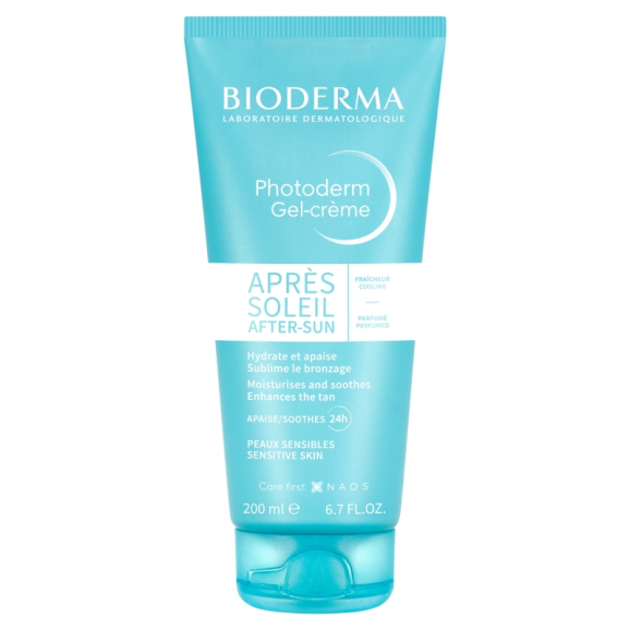 Bioderma Photoderm Gel-creme Apres-Soleil Łagodzący żel-krem przedłużający opaleniznę, 200ml Bioderma Photoderm Gel-creme Apres-Soleil Łagodzący żel-krem przedłużający opaleniznę, 200ml - zdjęcie produktu