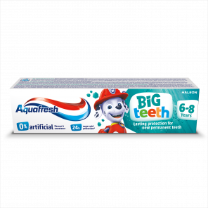 Aquafresh Big Teeth – pasta do zębów dla dzieci 6-8 lat (50 ml) - zdjęcie produktu