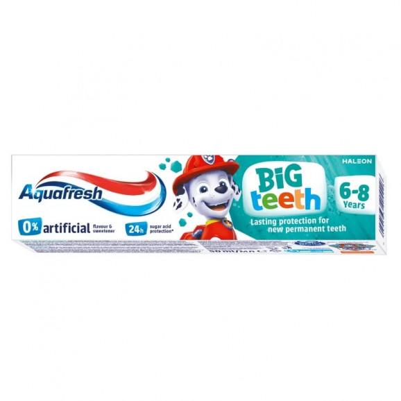 Aquafresh Big Teeth – pasta do zębów dla dzieci 6-8 lat (50 ml) - zdjęcie produktu