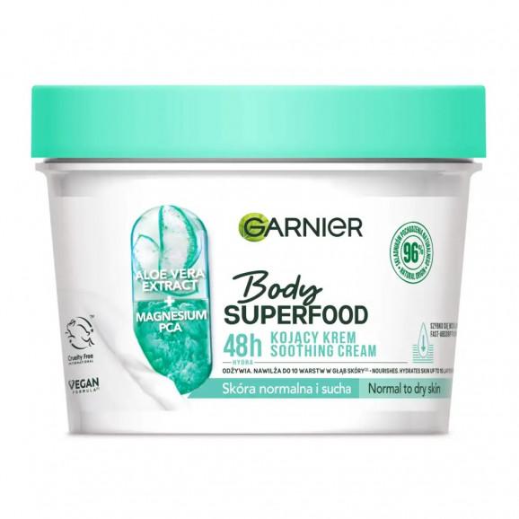 Garnier Body Superfood Aloe Vera – Kojący krem do ciała (380 ml) Garnier Body Superfood Aloe Vera – Kojący krem do ciała (380 ml) - zdjęcie produktu