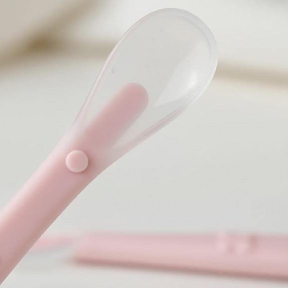 Silikonowa łyżeczka dla dzieci (różowa) Bocioland Silikonowa łyżeczka dla dzieci (różowa) Bocioland - zdjęcie produktu