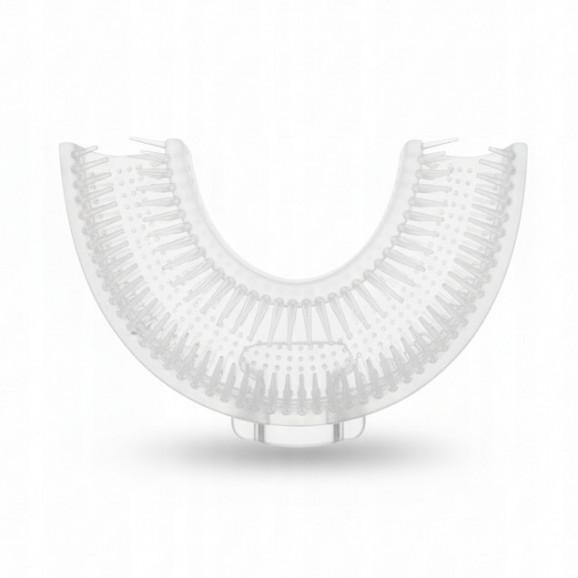 Silikonowa szczoteczka do zębów dla dzieci w kształcie U (różowa) Bocioland Silikonowa szczoteczka do zębów dla dzieci w kształcie U (różowa) Bocioland - zdjęcie produktu