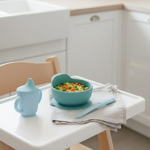 Silikonowa łyżeczka dla dzieci (niebieska) Bocioland Silikonowa łyżeczka dla dzieci (niebieska) Bocioland - zdjęcie produktu