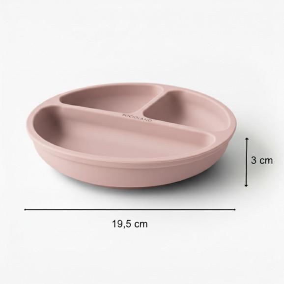 Talerzyk silikonowy z podziałką i przyssawkami (różowy) Bocioland, 1 szt. Talerzyk silikonowy z podziałką i przyssawkami (różowy) Bocioland, 1 szt. - zdjęcie produktu