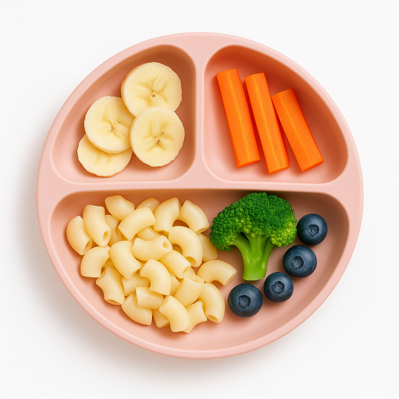 Talerzyk silikonowy z podziałką i przyssawkami (różowy) Bocioland, 1 szt. Talerzyk silikonowy z podziałką i przyssawkami (różowy) Bocioland, 1 szt. - zdjęcie produktu