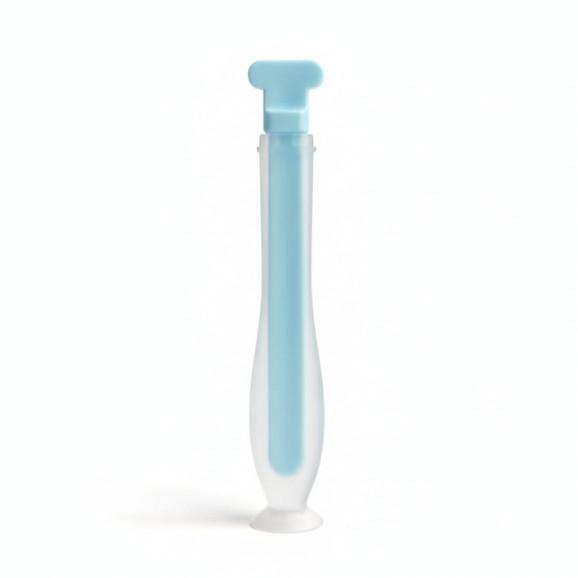 Silikonowa szczoteczka do zębów dla dzieci w kształcie U (niebieska) Bocioland Silikonowa szczoteczka do zębów dla dzieci w kształcie U (niebieska) Bocioland - zdjęcie produktu