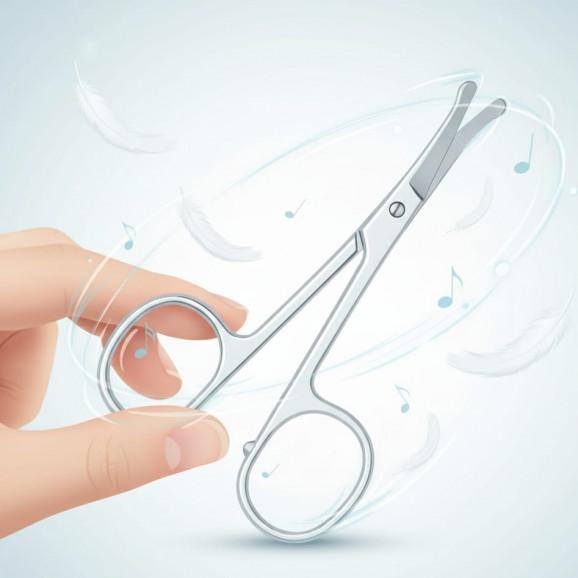 Bocioland Bezpieczne nożyczki dla dzieci ze stali nierdzewnej 0m+ - zdjęcie produktu