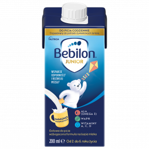 [10.05.2026] Bebilon Junior, wzbogacona formuła na bazie mleka, dla dzieci 2-6 lat, 200 ml - zdjęcie produktu