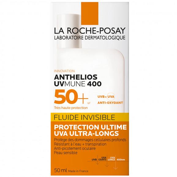 La Roche-Posay Anthelios UVMune 400, niewidoczny fluid ochronny, SPF 50+, 50 ml - zdjęcie produktu