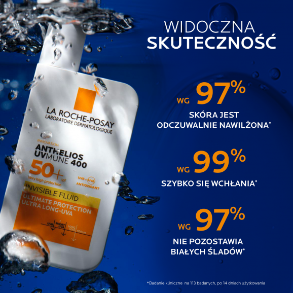 La Roche-Posay Anthelios UVMune 400, niewidoczny fluid ochronny, SPF 50+, 50 ml - zdjęcie produktu