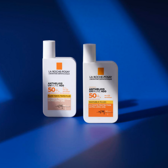La Roche-Posay Anthelios UVMune 400, barwiący fluid ochronny, SPF 50+, 50 ml - zdjęcie produktu