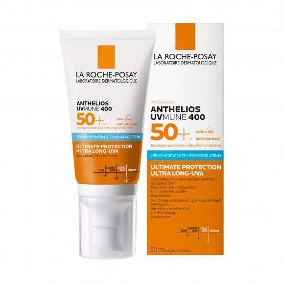 La Roche-Posay Anthelios UVMune 400, nawilżający krem ochronny do twarzy, SPF 50+, 50 ml - zdjęcie produktu