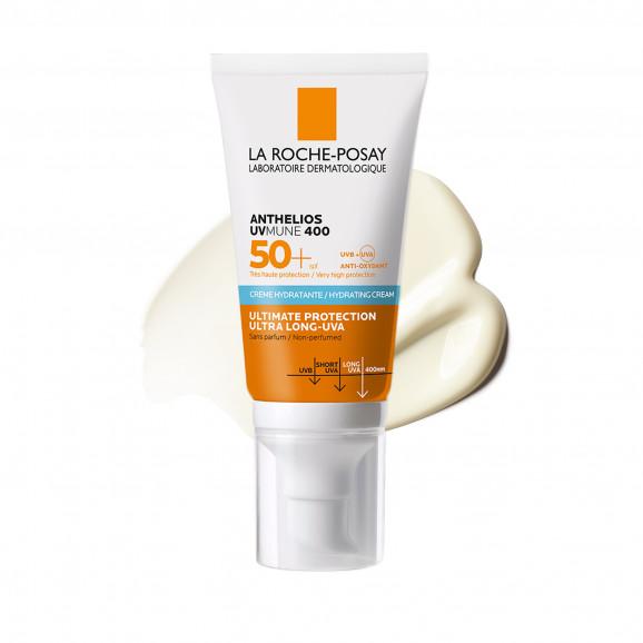La Roche-Posay Anthelios UVMune 400, nawilżający krem ochronny do twarzy, SPF 50+, 50 ml - zdjęcie produktu