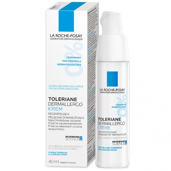 La Roche-Posay Toleriane Dermallergo, krem do twarzy, regenerująca pielęgnacja nawilżająca, 40 ml La Roche-Posay Toleriane Dermallergo, krem do twarzy, regenerująca pielęgnacja nawilżająca, 40 ml - zdjęcie produktu