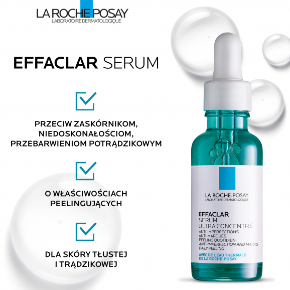 La Roche-Posay Effaclar Serum Ultra Concentrated Serum do skóry trądzikowej (30 ml) - zdjęcie produktu
