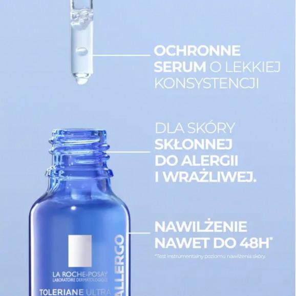 La Roche-Posay Toleriane Ultra Dermallergo, kojące serum nawilżające z 0,1% neurosensyny, 20 ml - zdjęcie produktu