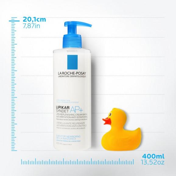 La Roche-Posay Lipikar Syndet AP+ Krem myjący do ciała uzupełniający poziom lipidów, od urodzenia, 400 ml La Roche-Posay Lipikar Syndet AP+ Krem myjący do ciała uzupełniający poziom lipidów, od urodzenia, 400 ml - zdjęcie produktu