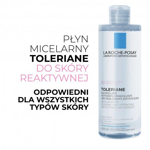 La Roche-Posay Toleriane Woda micelarna do cery bardzo wrażliwej i reaktywnej (400 ml) - zdjęcie produktu