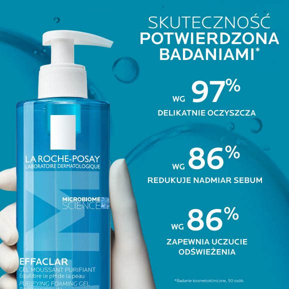 La Roche-Posay Effaclar, żel oczyszczający do skóry tłustej i wrażliwej, 400 ml - zdjęcie produktu