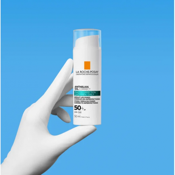 La Roche-Posay Anthelios Oil Correct SPF 50+, krem-żel ochronny do twarzy (50 ml) La Roche-Posay Anthelios Oil Correct SPF 50+, krem-żel ochronny do twarzy (50 ml) - zdjęcie produktu