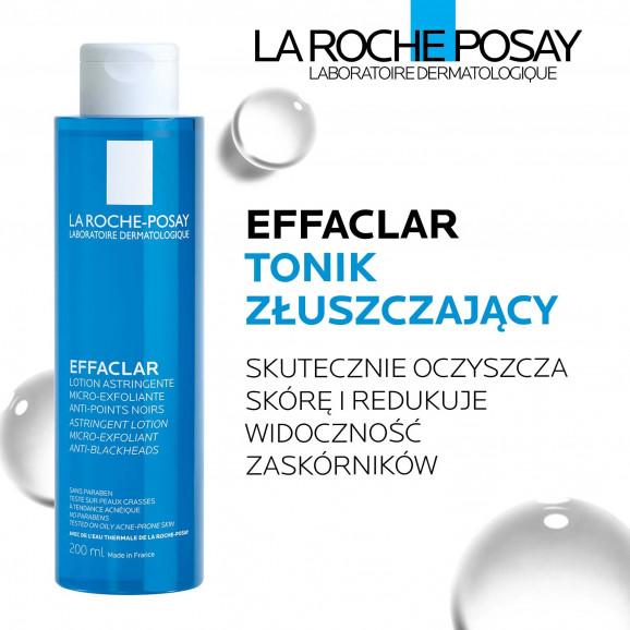 La Roche-Posay Effaclar, mikrozłuszczający tonik zwężający pory skóry, 200 ml - zdjęcie produktu