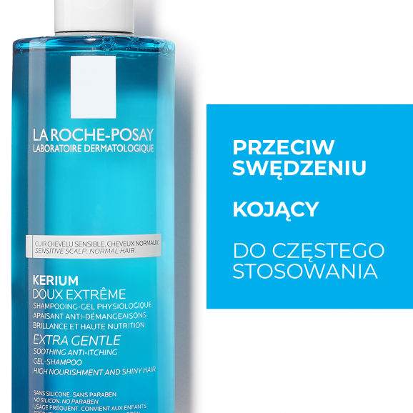 La Roche-Posay Kerium – szampon do wrażliwej skóry głowy (400 ml) - zdjęcie produktu