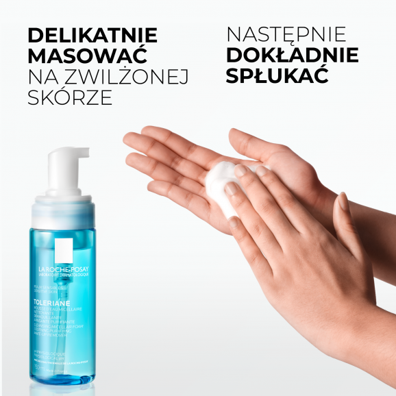 La Roche-Posay Toleriane, pianka oczyszczająca do twarzy z fizjologicznym pH, skóra wrażliwa, 150 ml - zdjęcie produktu