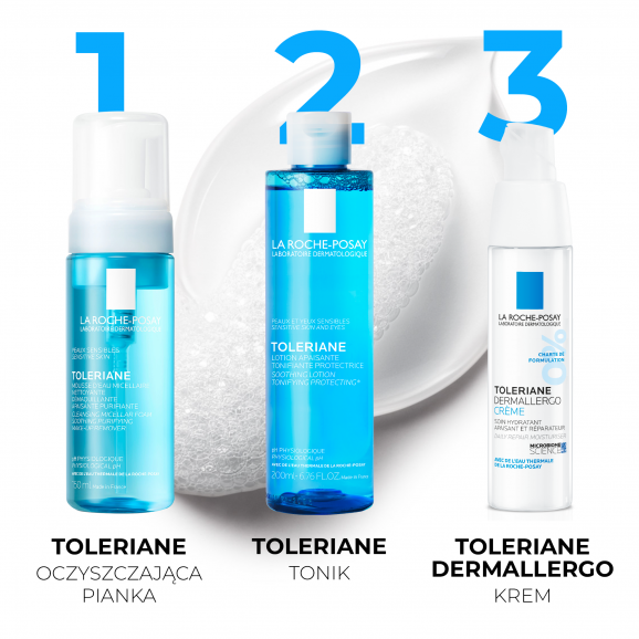 La Roche-Posay Toleriane, pianka oczyszczająca do twarzy z fizjologicznym pH, skóra wrażliwa, 150 ml - zdjęcie produktu