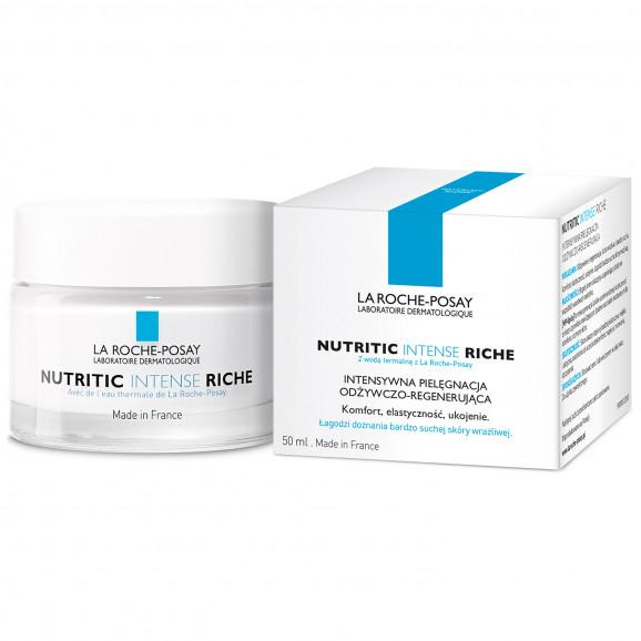 La Roche-Posay Nutritic Intense Riche, krem intensywnie regenerujący z wodą termalną, 50 ml - zdjęcie produktu