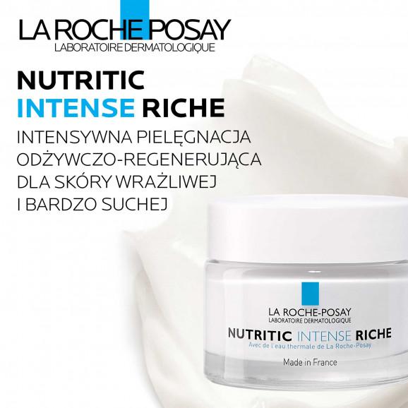 La Roche-Posay Nutritic Intense Riche, krem intensywnie regenerujący z wodą termalną, 50 ml - zdjęcie produktu