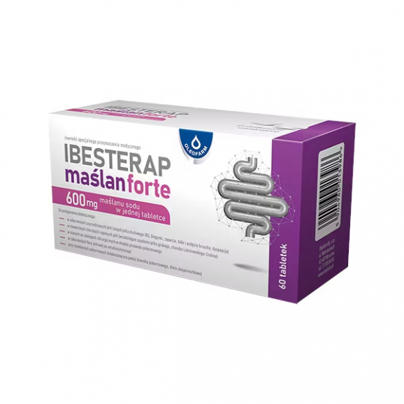 Ibesterap Maślan Forte 600 mg, 60 tabletek Ibesterap Maślan Forte 600 mg, 60 tabletek - zdjęcie produktu