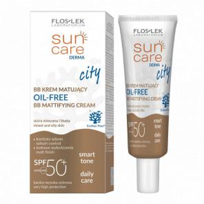 Flos-Lek Sun Care Derma City BB Oil-Free, krem matujący do skóry tłustej i mieszanej, 30 ml - zdjęcie produktu