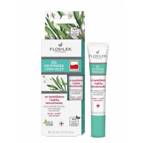 Flos-Lek Żel do powiek i pod oczy, ze świetlikiem i babką lancetowatą (15 ml) - zdjęcie produktu