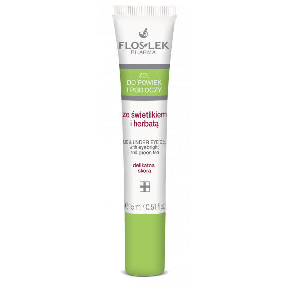 Flos-Lek Żel pod oczy i na powieki ze świetlikiem i herbatą (15 ml) - zdjęcie produktu