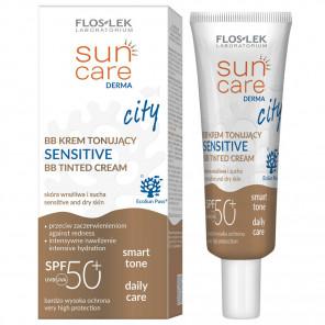 Flos-Lek Sun Care Derma City BB Sensitive, krem tonujący, SPF 50+ (30 ml) - zdjęcie produktu
