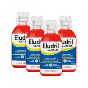 4x Eludril CLASSIC, oczyszczający i łagodzący płyn do płukania jamy ustnej, 500 ml - zdjęcie produktu