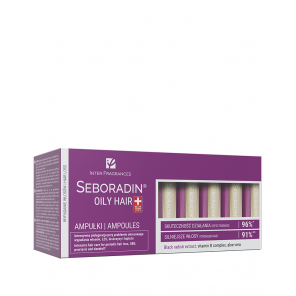 Seboradin Oily Hair, intensywana kuracja do włosów przetłuszczających się i skłonnych do wypadania, 14 ampułek x 5.5ml - zdjęcie produktu