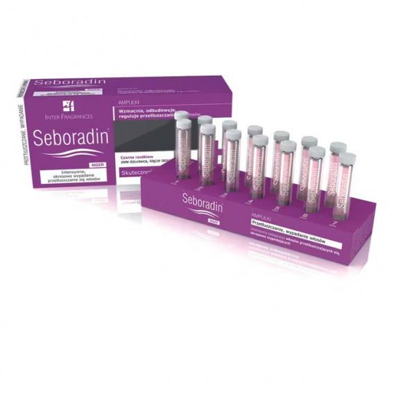 Seboradin Oily Hair, intensywana kuracja do włosów przetłuszczających się i skłonnych do wypadania, 14 ampułek x 5.5ml - zdjęcie produktu