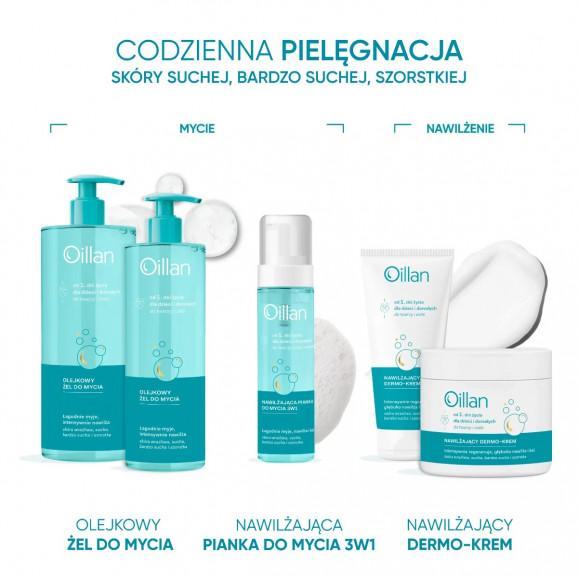 Oillan Nawilżająca pianka do mycia twarzy, ciała i włosów 3w1 (200 ml) - zdjęcie produktu