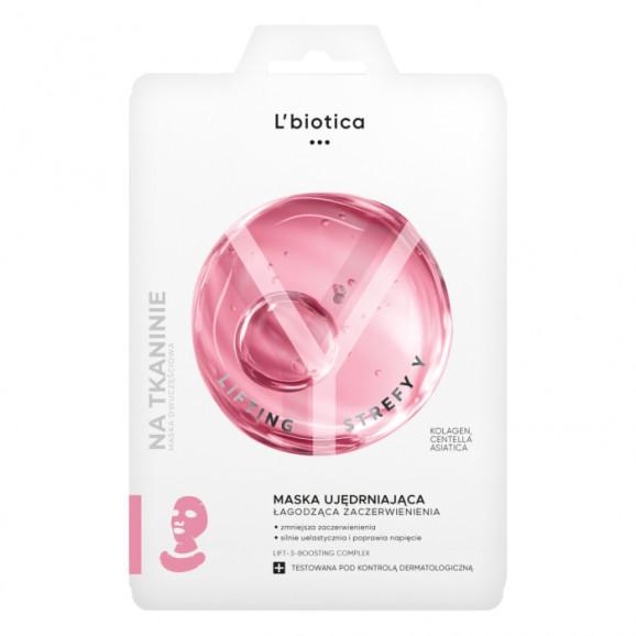 L'Biotica Lifting Strefy Y Ujędrniająca maska do twarzy łagodząca zaczerwienienia (1 sztuka) L'Biotica Lifting Strefy Y Ujędrniająca maska do twarzy łagodząca zaczerwienienia (1 sztuka) - zdjęcie produktu