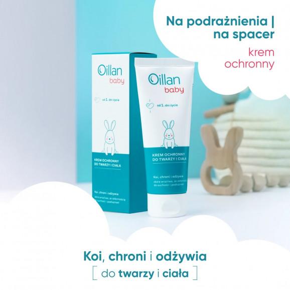 Oillan Baby Krem ochronny do twarzy i ciała od 1 dnia życia (75 ml) - zdjęcie produktu