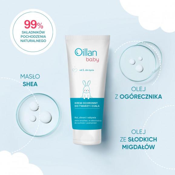 Oillan Baby Krem ochronny do twarzy i ciała od 1 dnia życia (75 ml) - zdjęcie produktu